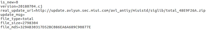 AVL update config file.