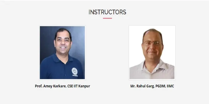 IIT-Kanpur Python course teachers
